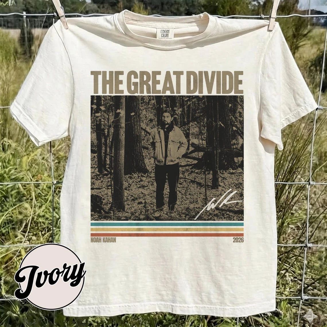 Comforts Color The Great Divide Vintage Noah New Tour Shirt  (S-3XL)