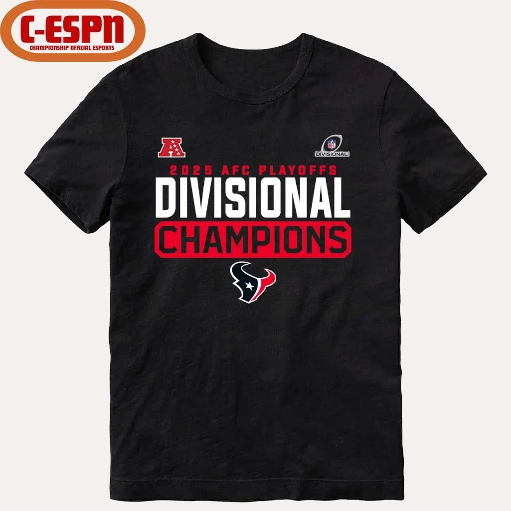 Houston Texans 2025-26 AFC Playoffs Divisional Round Champions T-Shirt