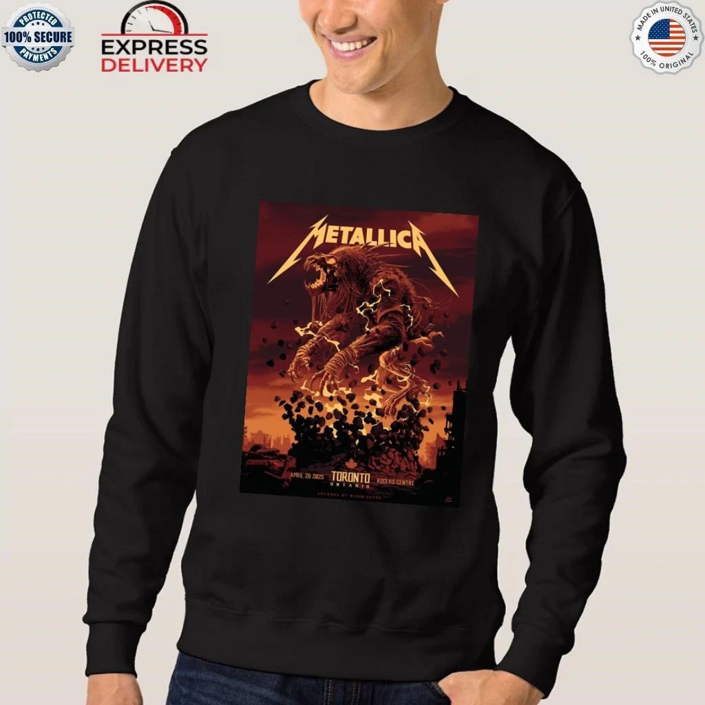 Metallica Toronto April 26, 2025 Screen Printed Concert Shirt