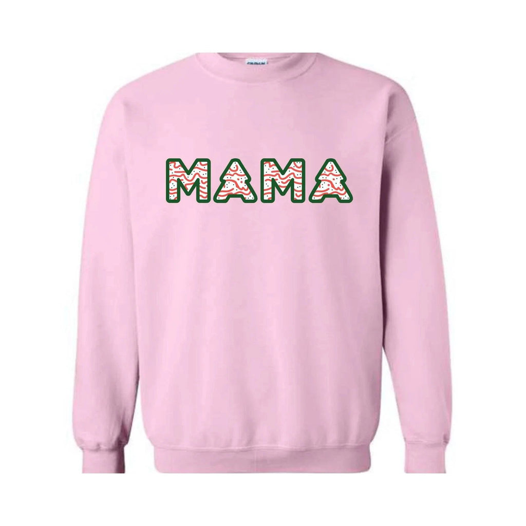 Christmas Mama Sweatshirt, Christmas Hoodie, Mama Sweatshirt, Tree Cake Mama Hoo