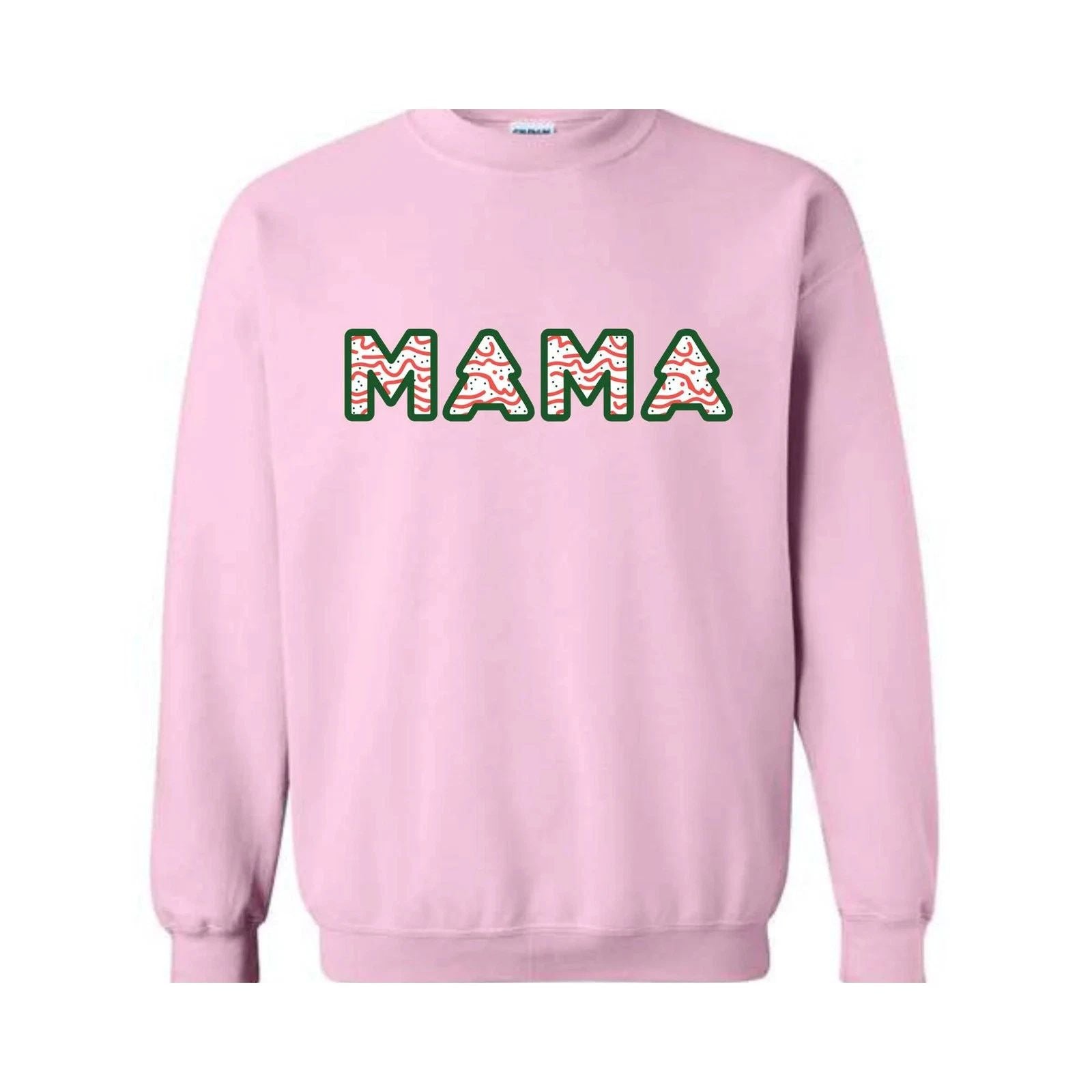 Christmas Mama Sweatshirt, Christmas Hoodie, Mama Sweatshirt, Tree Cake Mama Hoo