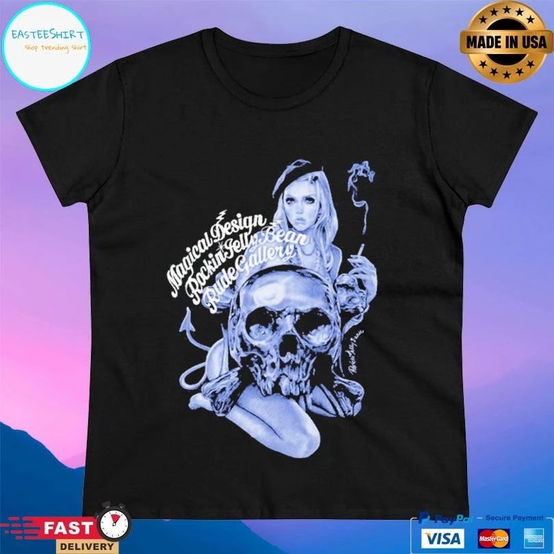 Paris Noir Magical Design Rockin Jelly Bean Rude Gallery T-shirts