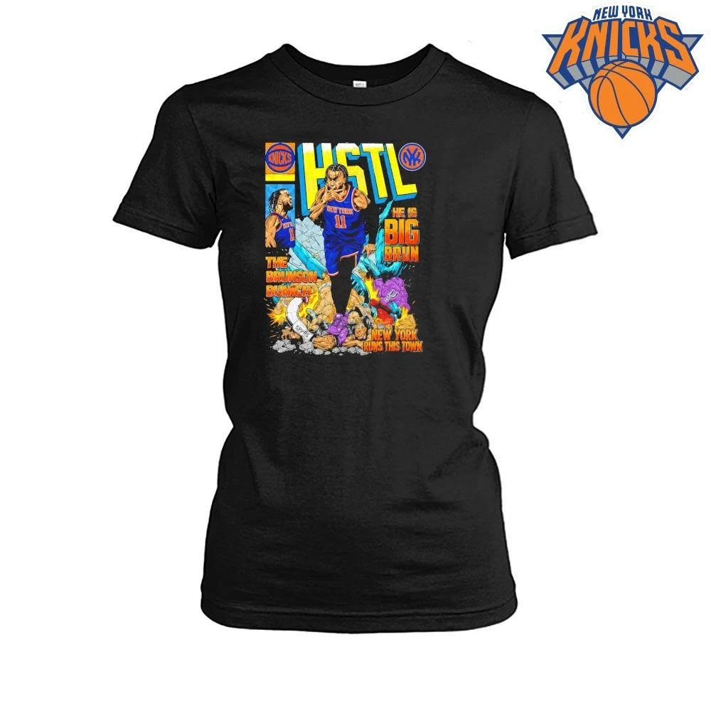 Jalen Brunson Big Brun New York Knicks HSTL Basketball Graphic Shirt