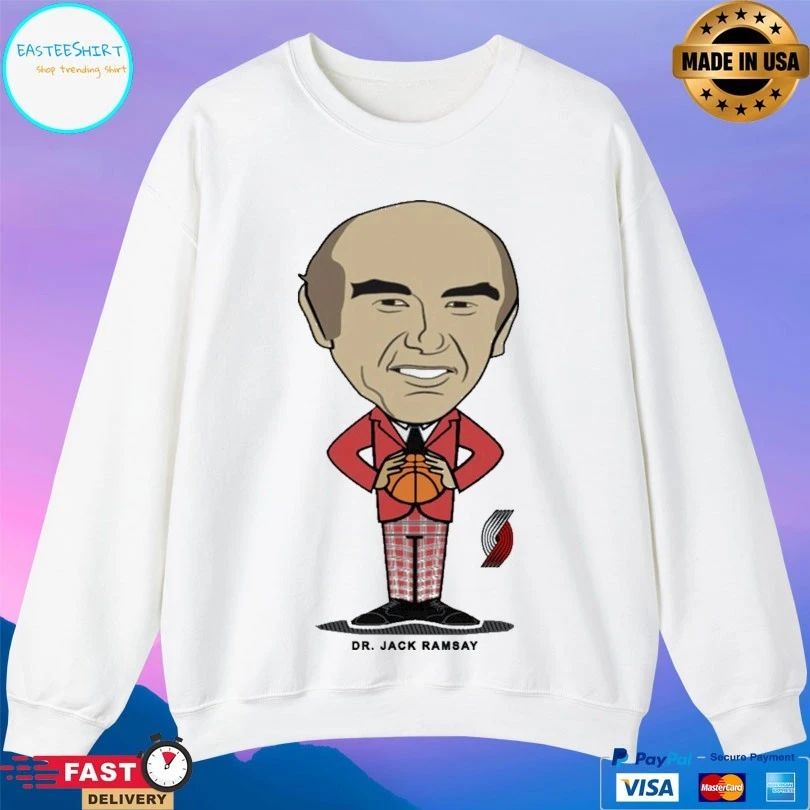 Dr Jack Ramsay Portland Trail Blazers T-shirt