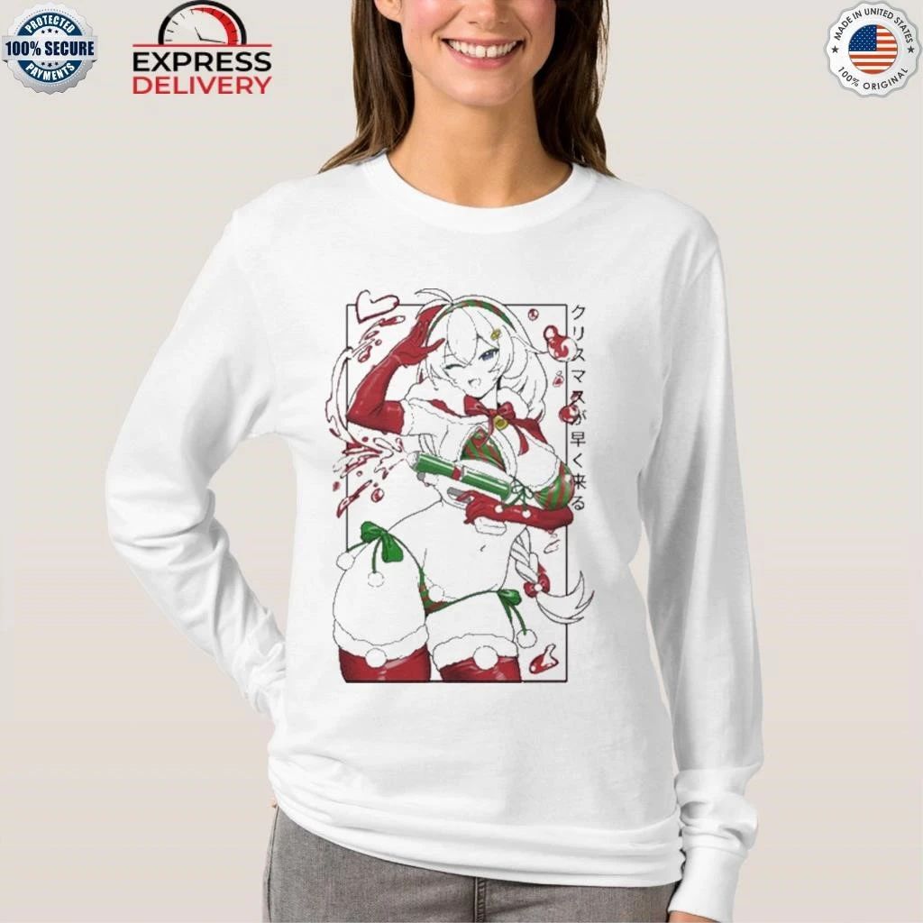 Gamer Supps Waifu July In Christmas Shirt