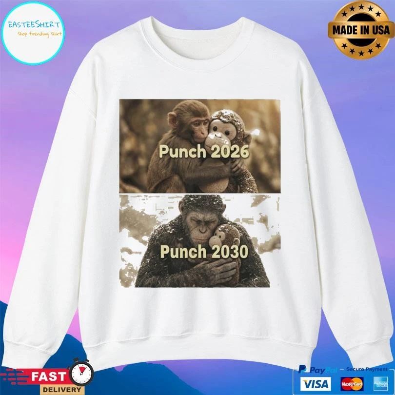 Monkey Punch 2026 Punch 2030 Political Humor Monkey T-shirts