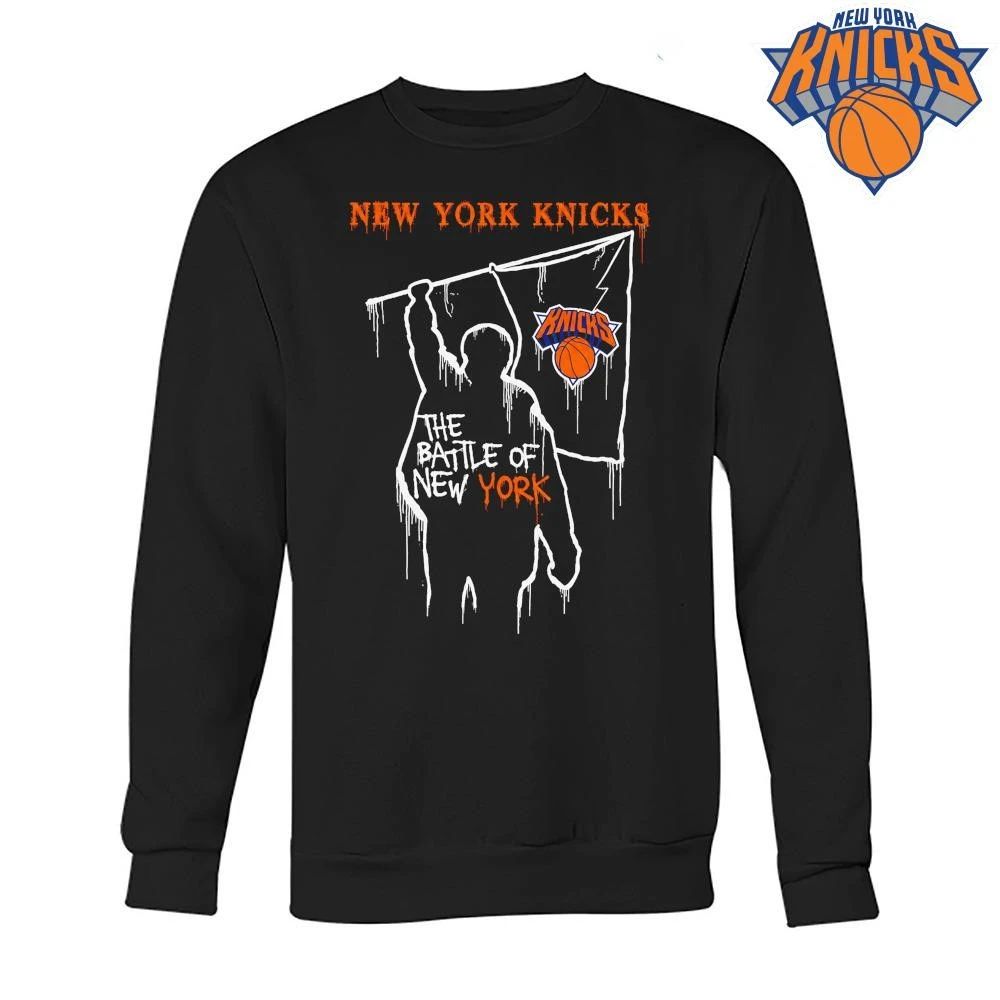 New York Knicks The Battle of New York Flag Graphic Silhouette Shirt
