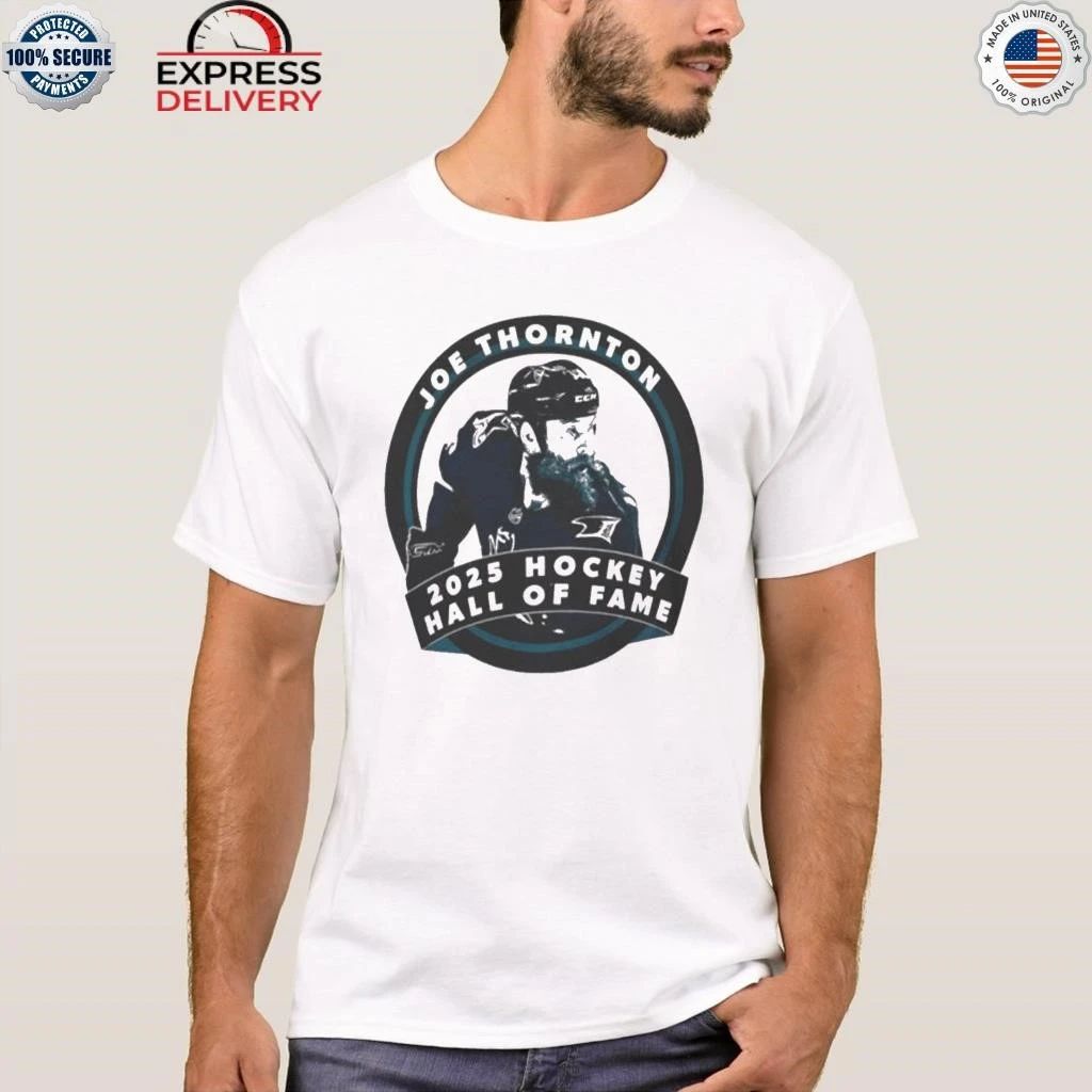 Joe Thornton 2025 Hockey Hall Of Fame Shirt