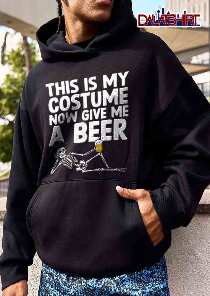 This Is My Costume Now Give Me A Beer Distressed Skeleton Pirate Reclining Mug shirt