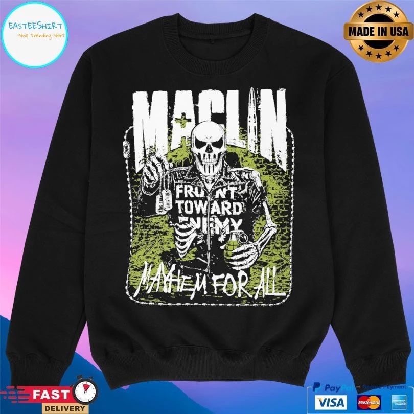 Steve Maclin Mayhem For All Skeleton T-shirts