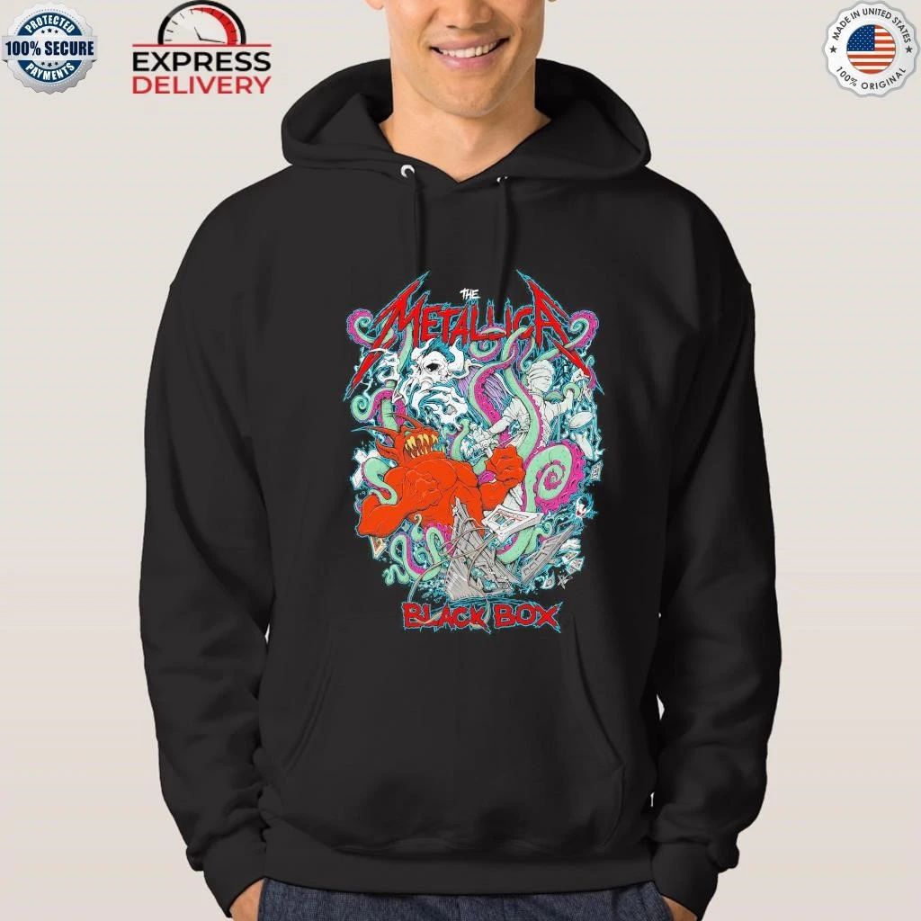 Metallica X Squindo Explosive Black Box Eruption Inspired Shirt