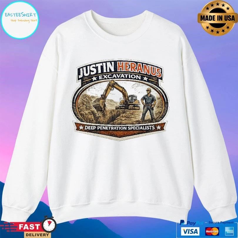 Justin Heranus Excavation Deep Penetration Specialists T-shirts
