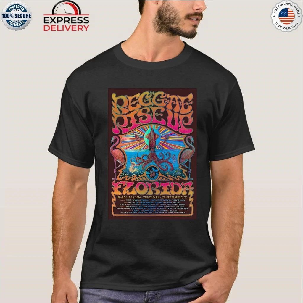 Reggae Rise Up Florida St. Petersburg FL March 12-15 2026 Shirt