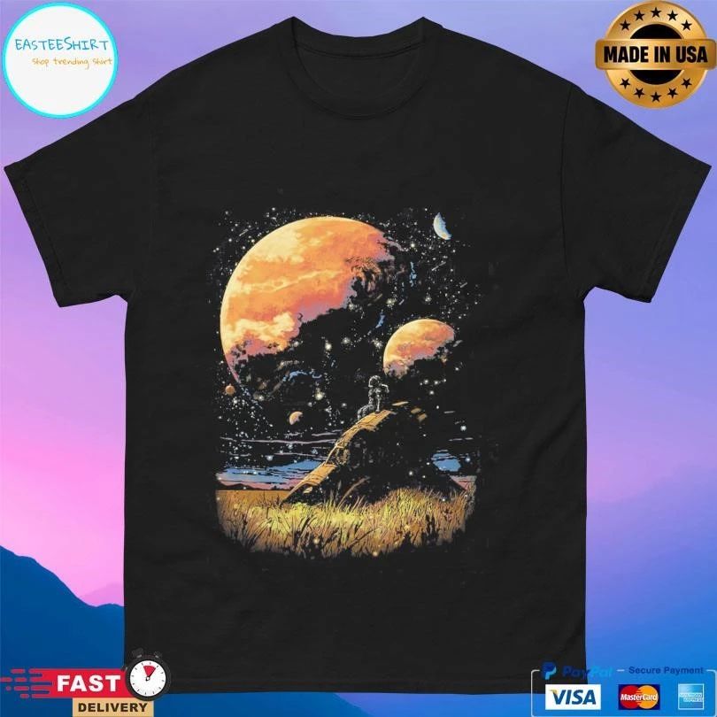 Distant Wanderer Moon T-shirts