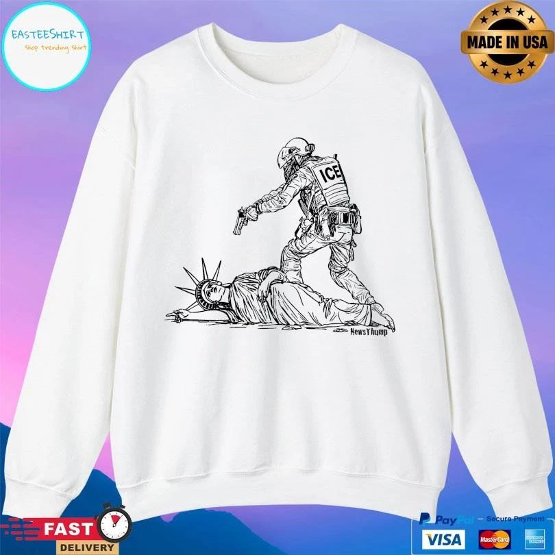 Ice Agent Assaulting The Statue Of Liberty T-shirts
