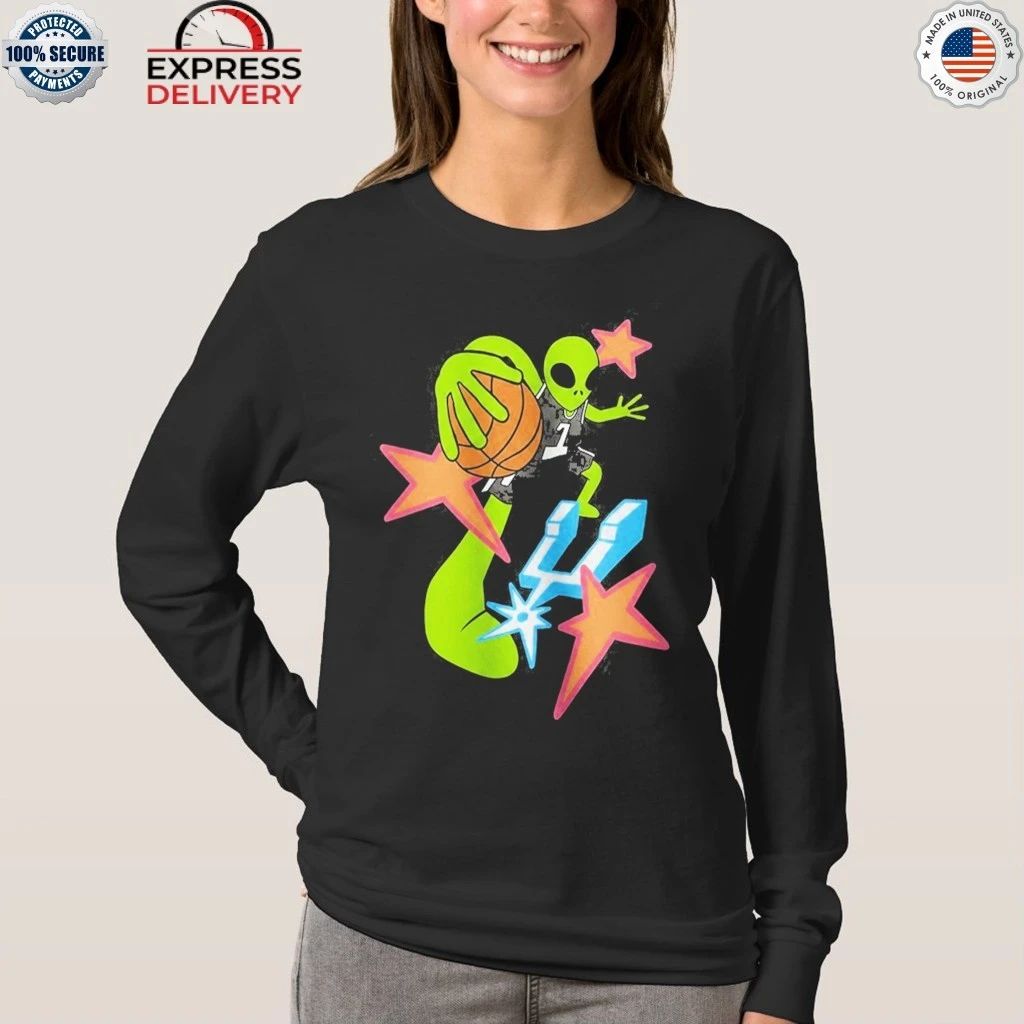 Spurs Conference Finals Wemby Alien Shirt