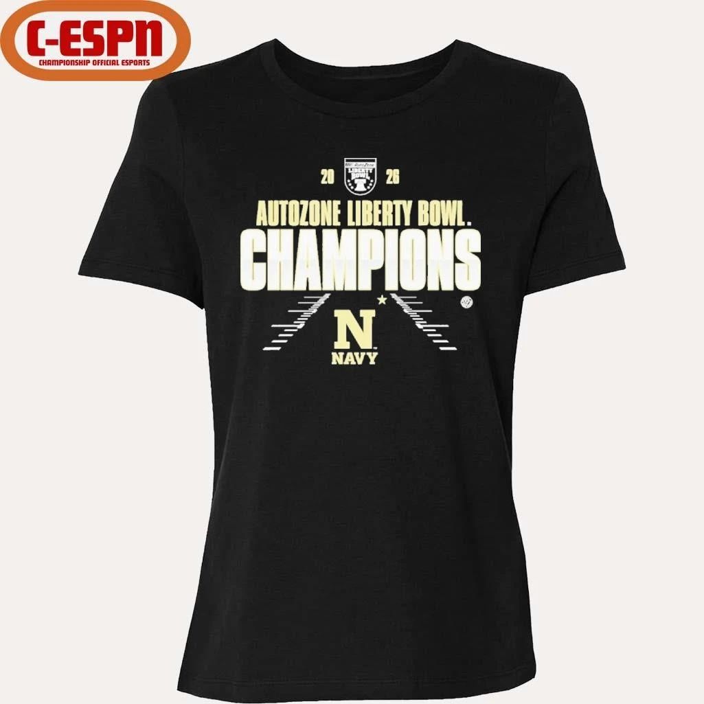 Navy Midshipmen Autozone Liberty Bowl Champions Shirt