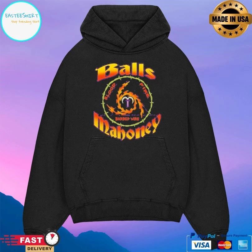 Ball Mahoney Blood Fire Barbed Wire T-shirts