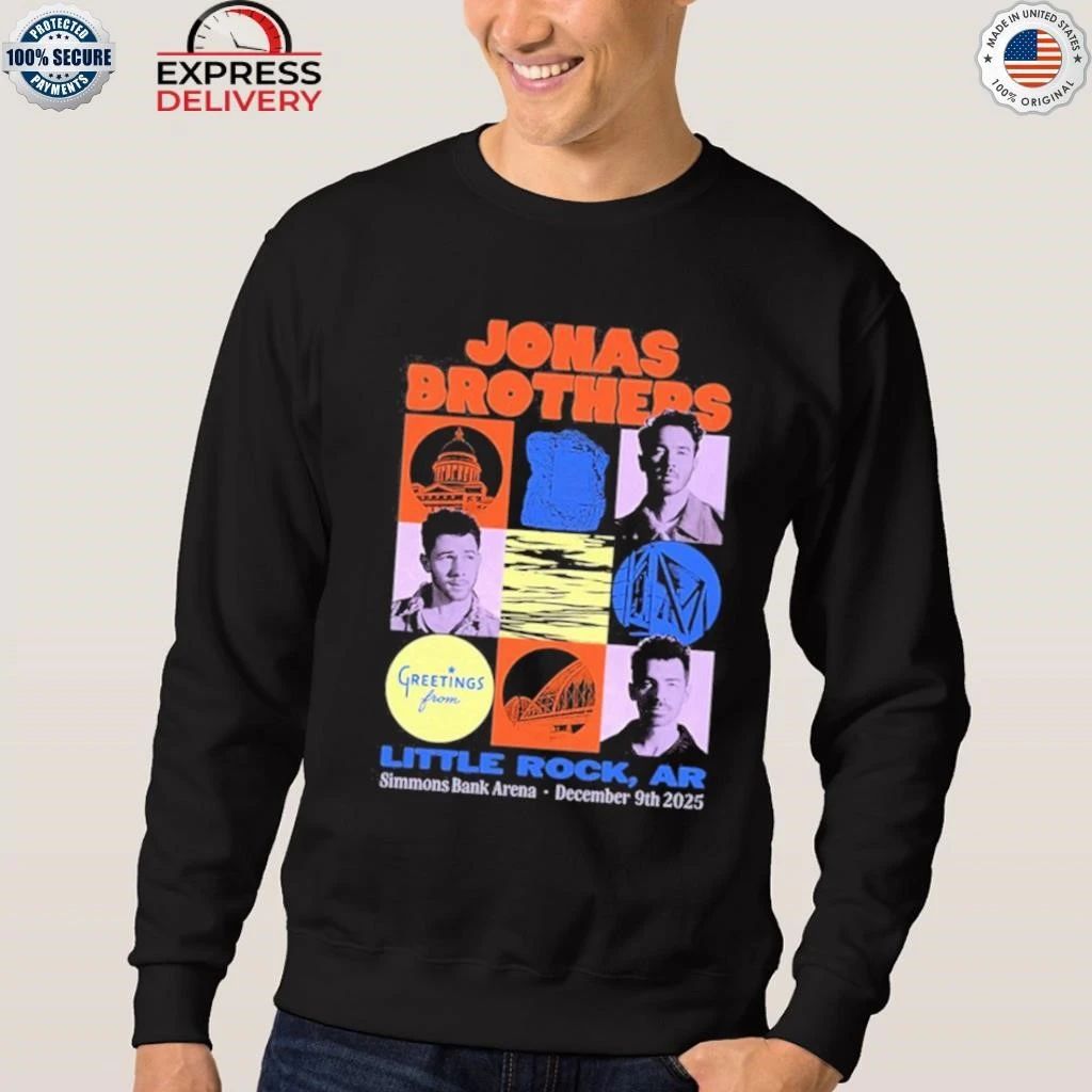 Jonas Brothers Simmons Bank Arena Little Rock, AR Dec 9 2025 Tour Shirt