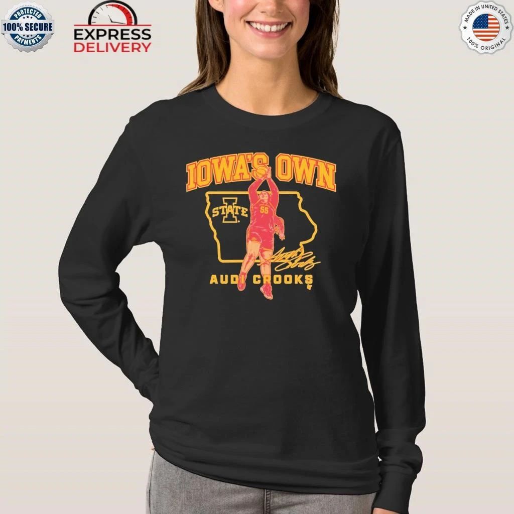 Iowa State Basketball Audi Crooks State Star Shirt