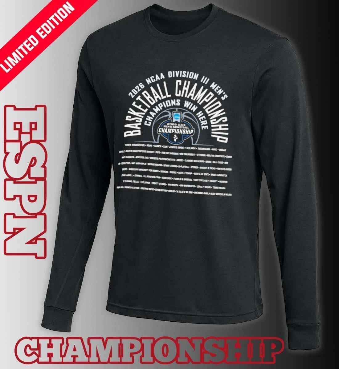 1st, 2nd Rounds 2026 NCAA Division III Men’s Basketball Championship Shirt