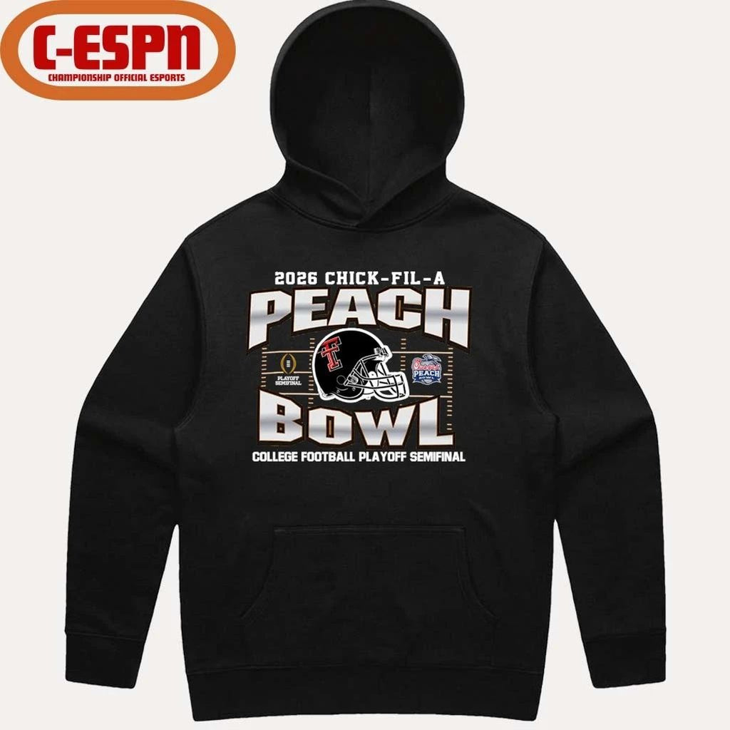 Texas Tech Red Raiders 2026 CFP Peach Bowl Shirt
