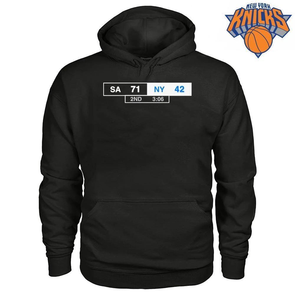 San Antonio Spurs vs New York Knicks Game Score Board Meme Basketball Fan 2026 NBA Finals Shirt
