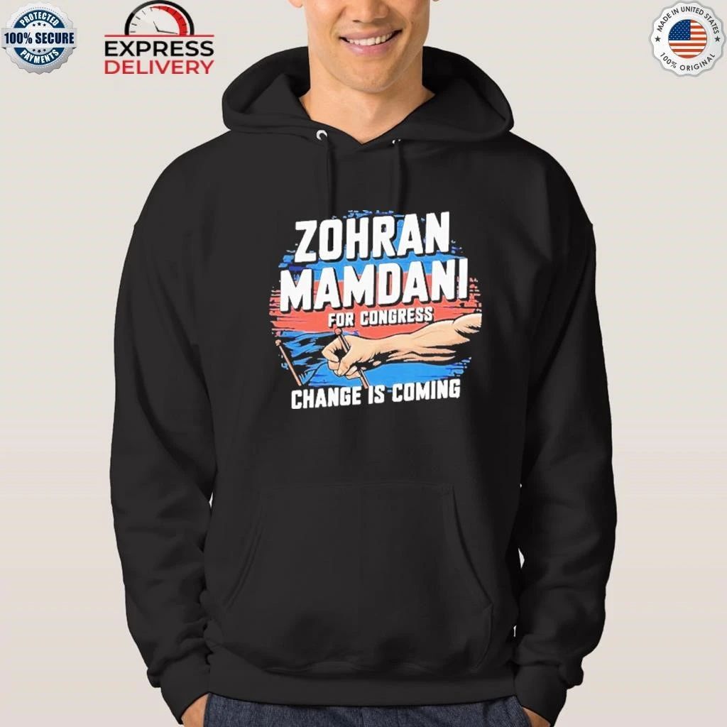 Zohran Mamdani For Congress Change Is Coming Shirt