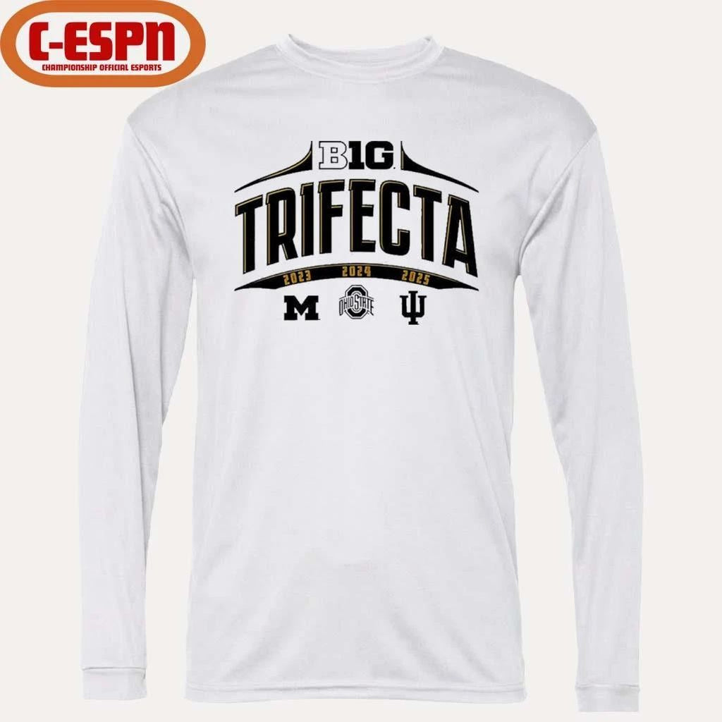Ohio State, Michigan And Indiana Big Ten Trifecta Shirt
