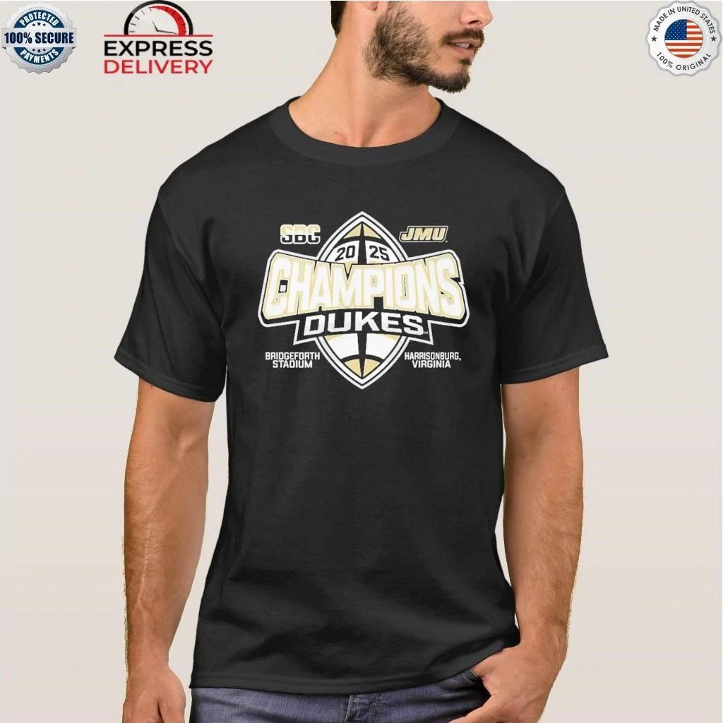James Madison Dukes Sun Belt Football Champions 2025 Shirt
