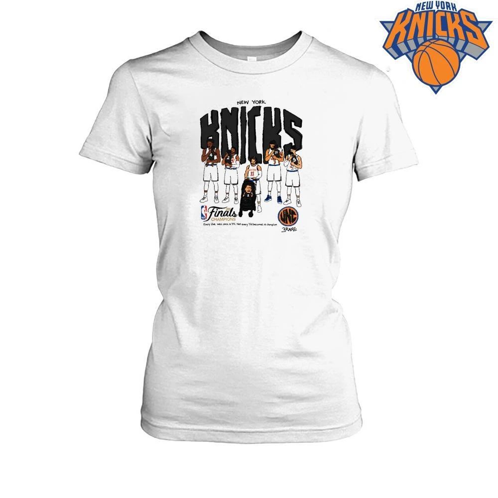 New York Knicks Champions NBA 2026 Finals Champions Players Cradling Babies Cartoon Shirt