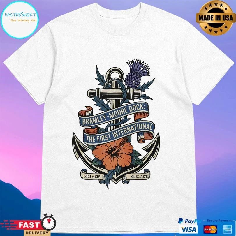 Bramley Moore Dock The First International Sco V Civ 31 03 2026 T-shirts