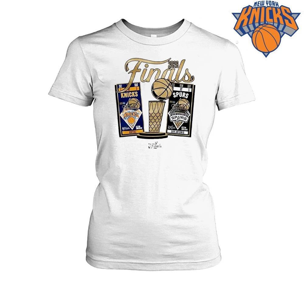New York Knicks Vs San Antonio Spurs 2026 NBA Finals Ticket Matchup Shirt