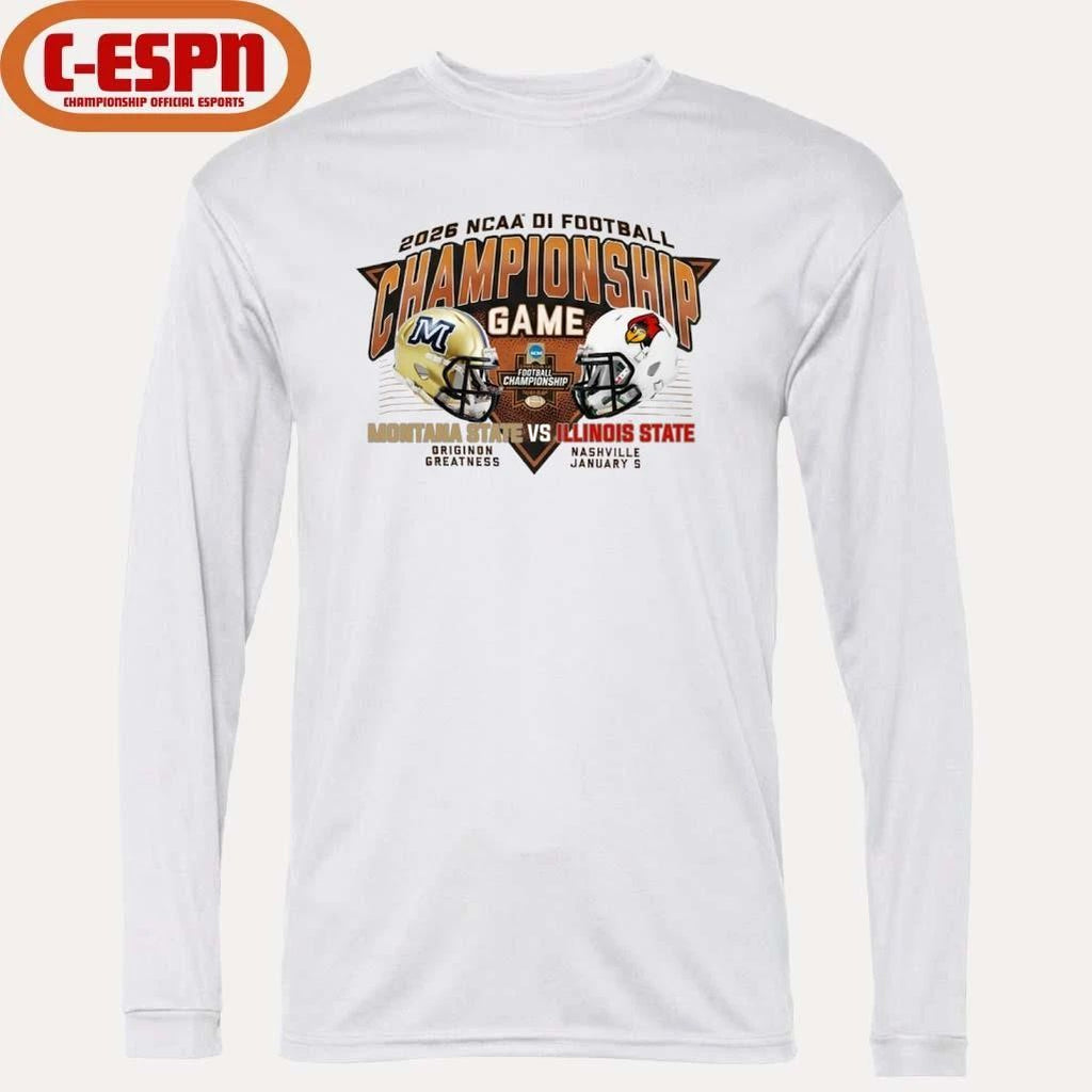 Montana State Vs Illinois State 2025-26 NCAA DI Football Championship Matchup T-Shirt