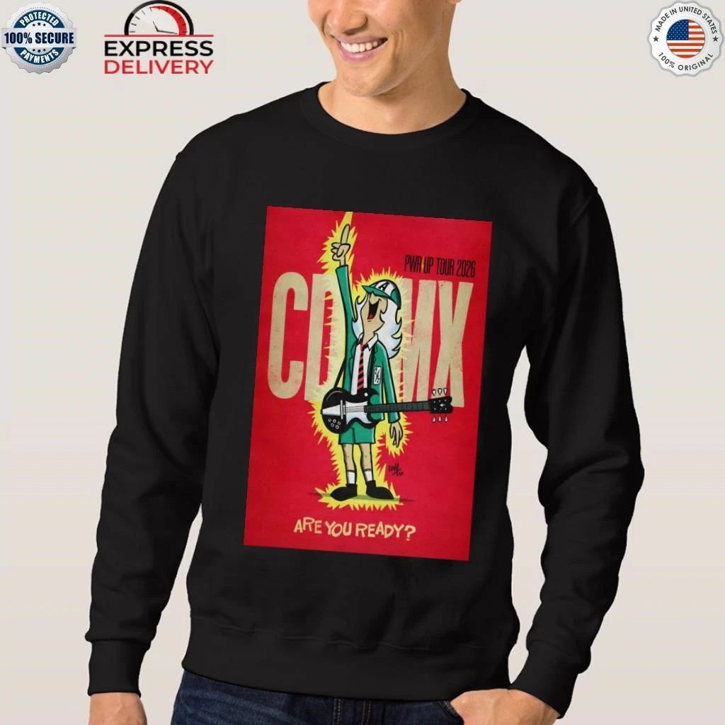 AC DC PWR Up Tour 2026 CDMX Shirt