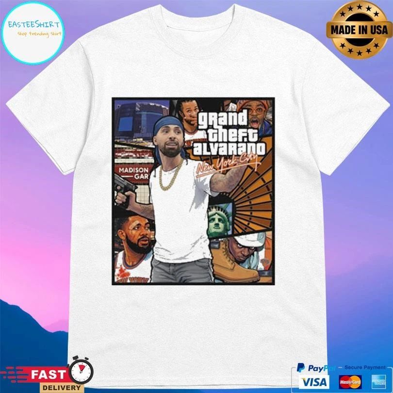 Jose Alvarado Grand Theft Alvarado New York City T-shirts