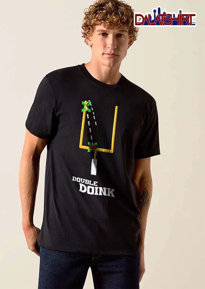 Double Doink Yellow Goalpost Football Collision Arrows Trajectory shirt