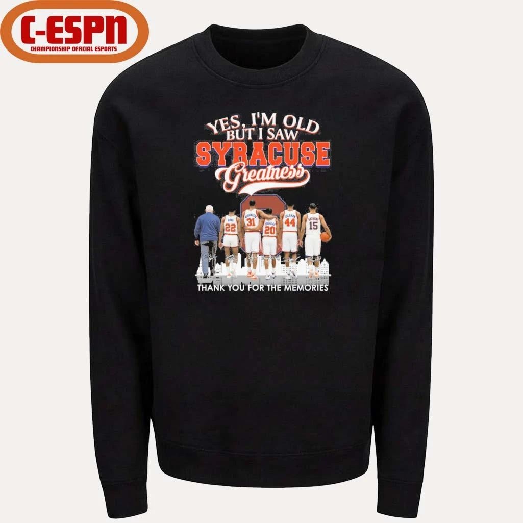 Yes, I’m Old But I Saw Syracuse Orange Basketball Greatness Shirt