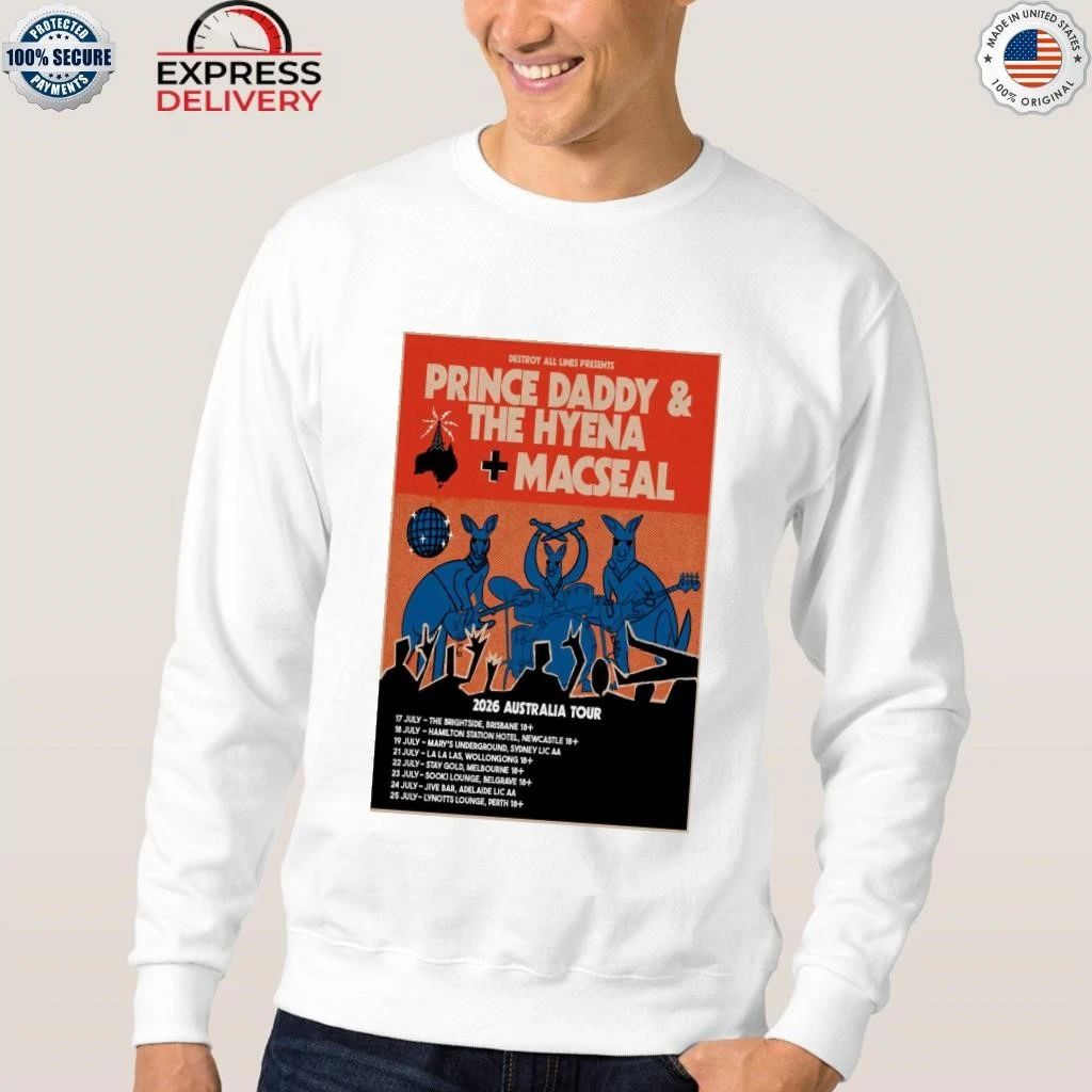 Prince Daddy & The Hyena, Macseal 2026 Australia Shirt