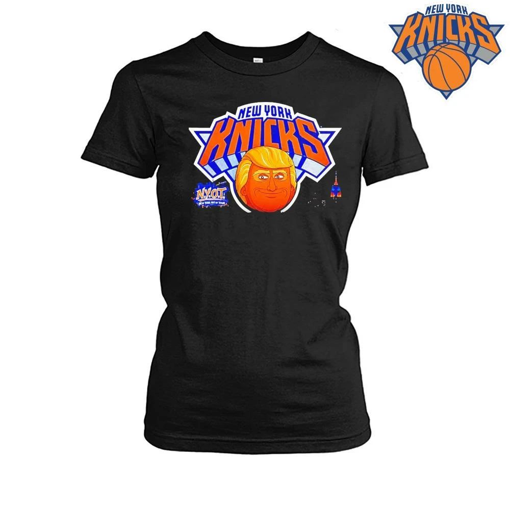 Donald Trump Caricature New York Knicks Nyot Basketball Parody Logo Shirt
