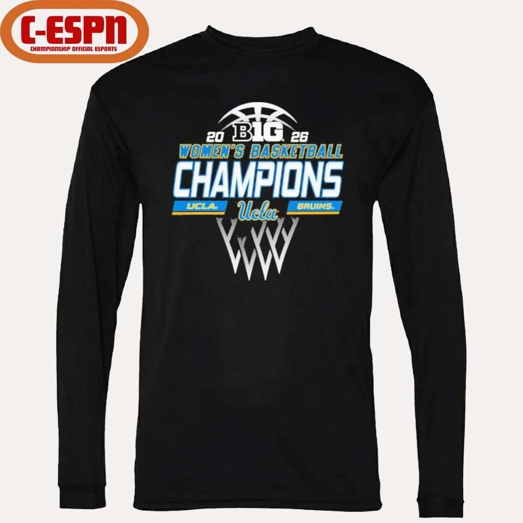 UCLA Bruins 2026 Big Ten Women’s Basketball Regular Season Champions Locker Room T-Shirt