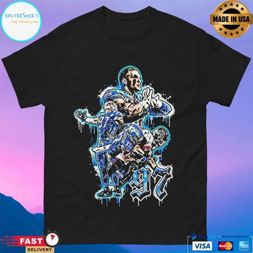 The Werewolf Aidan Hutchinson Detroit Lions T-shirt