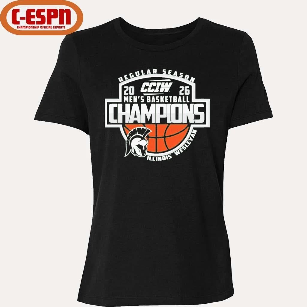 Illinois Wesleyan University Men’s Basketball CCIW Regular Season Champions Shirt