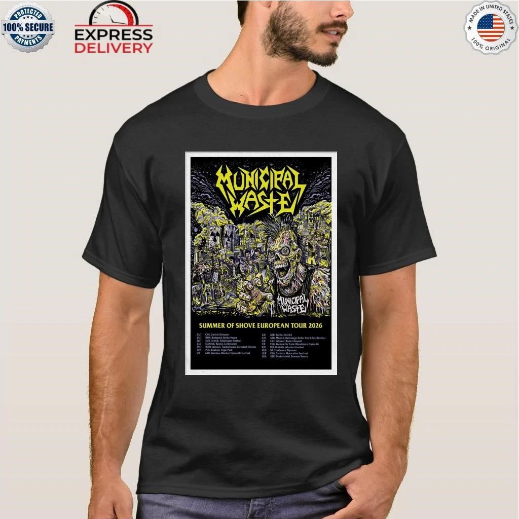 Municipal Waste Summer Of Shove European Tour 2026 Shirt