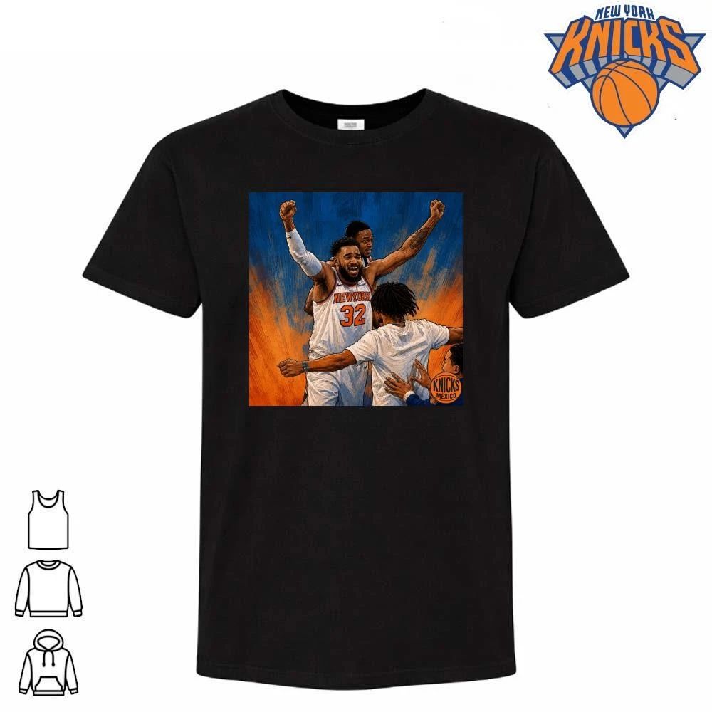 New York Knicks Karl Anthony Towns Celebration Graphic NBA Finals 2026 Shirt