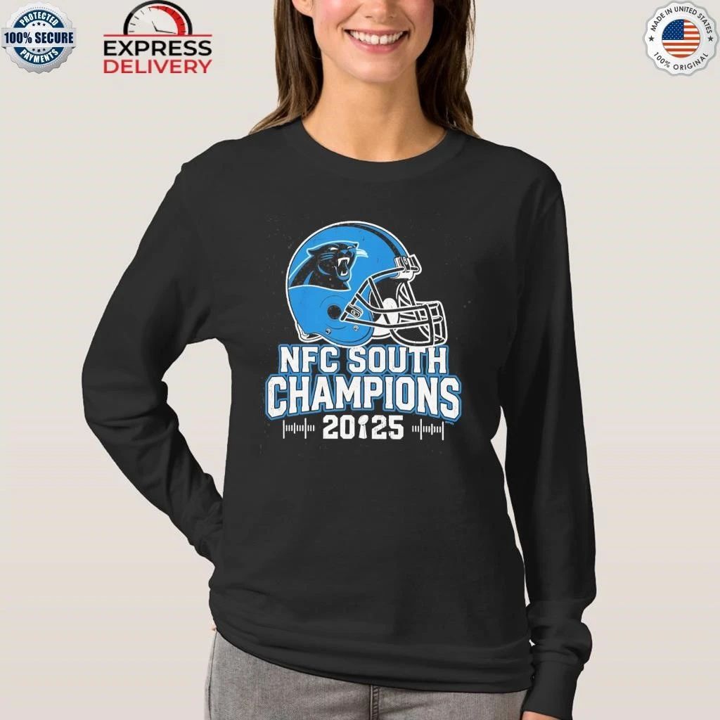Carolina Panthers NFC South 2025 Champions Shirt