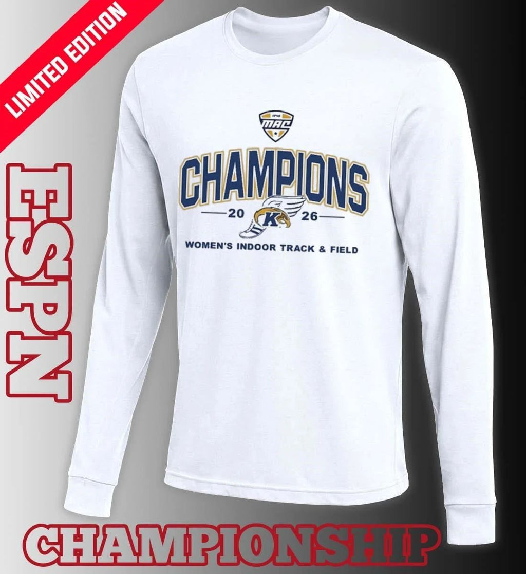 Kent State Golden Flashes 2026 MAC Women’s Indoor Track & Field Champions T-Shirt