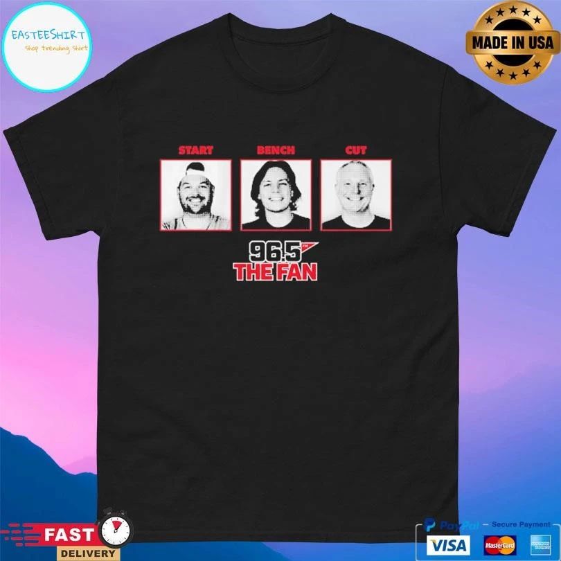 Fescoe And Dusty Start Bench Cut 96.5 The Fan T-shirts