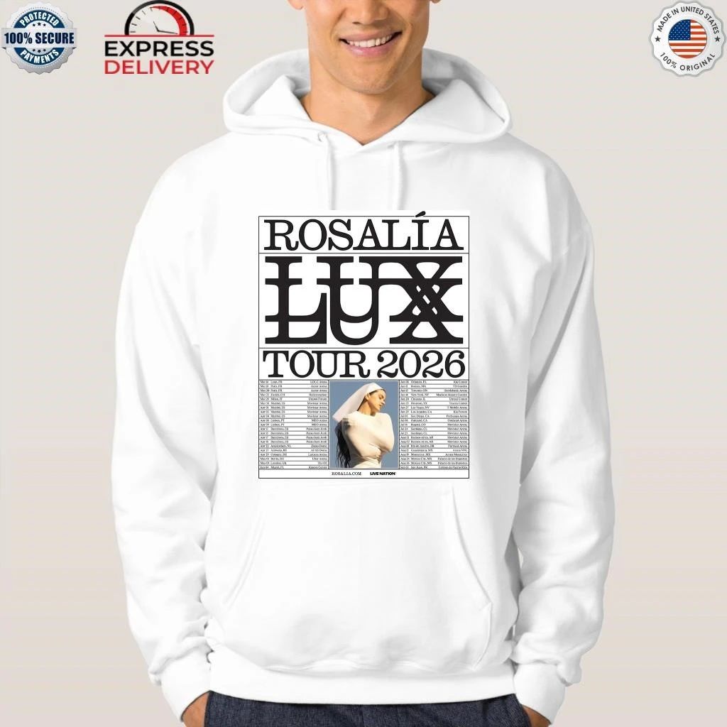Rosalia LUX Tour 2026 Europe And UK And North American Schedule Shirt
