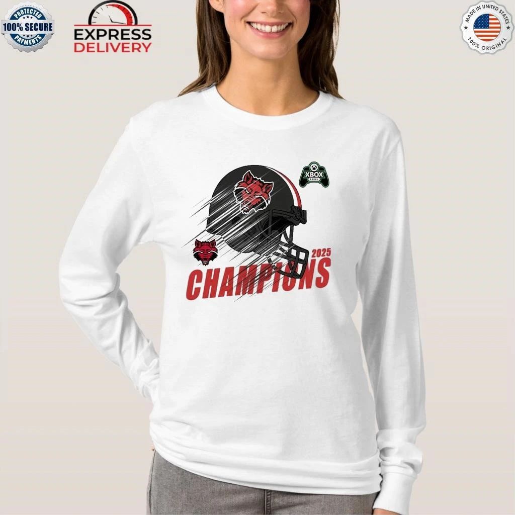 Red Wolves Football 2025 Xbox Bowl Champions Arkansas State Red Wolves Football Shirt